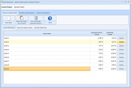 Asset Allocation Software - The ALM Optimizer